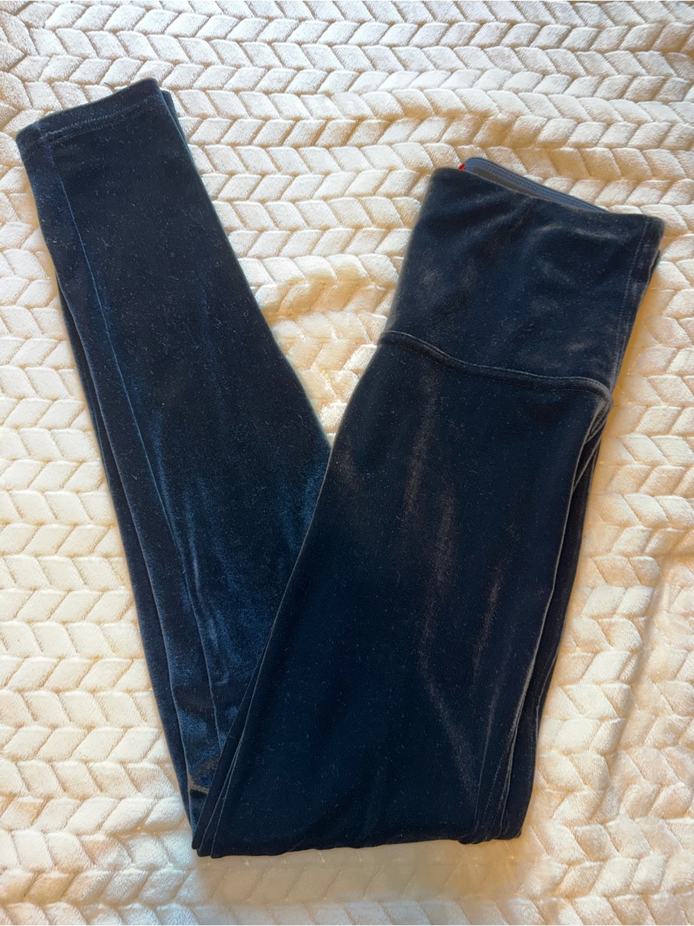 Spanx Velvet Leggings Black Size Medium